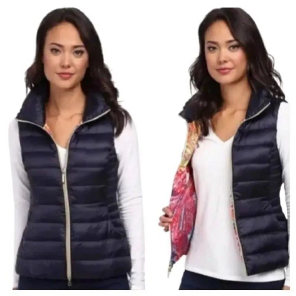 NWOT LILLY PULITZER Allie Packable Vest in Black Size XXS